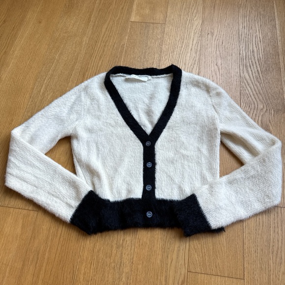 Astr Black and White Women's Sweater - Picture 2 of 4
